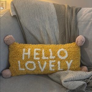 Yellow Decorative Pillow
